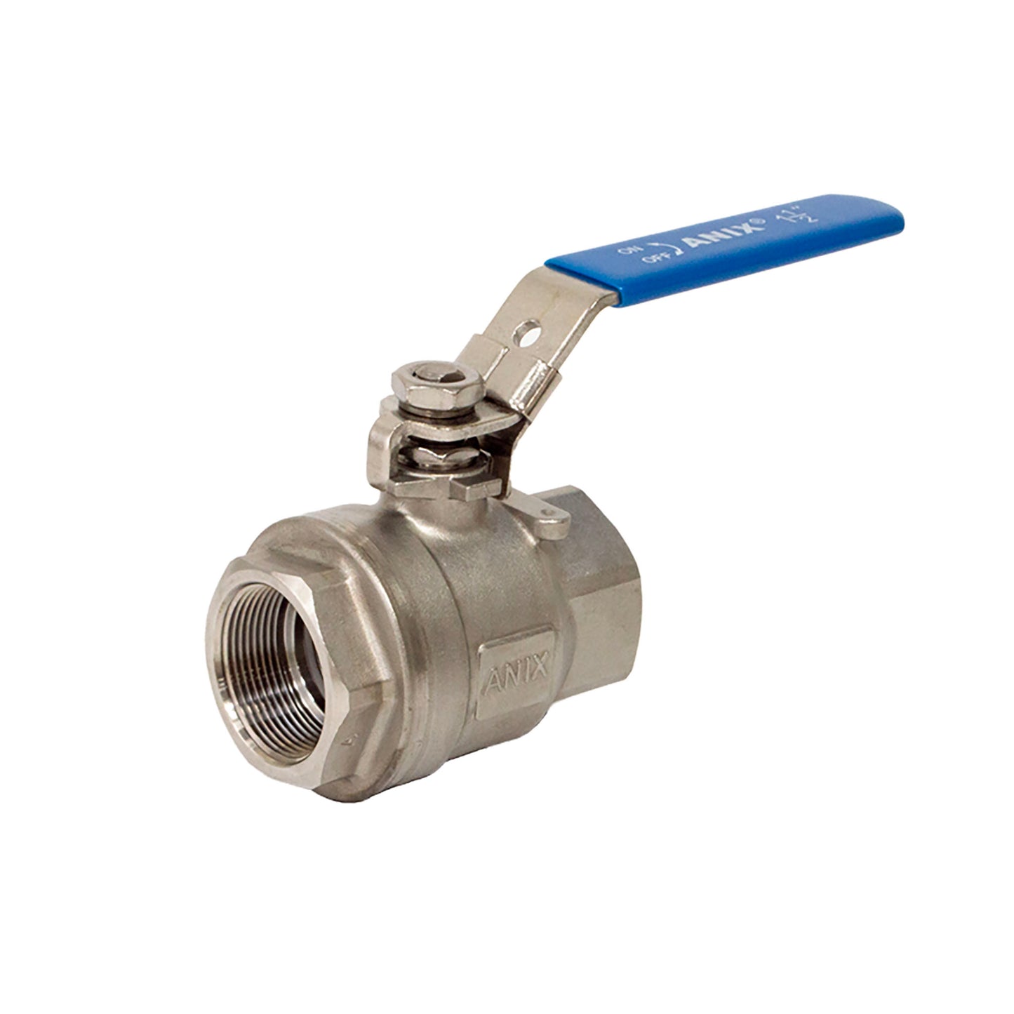 SS316 2-Piece Full Port Ball Valve 2000 FNPT RPTFE