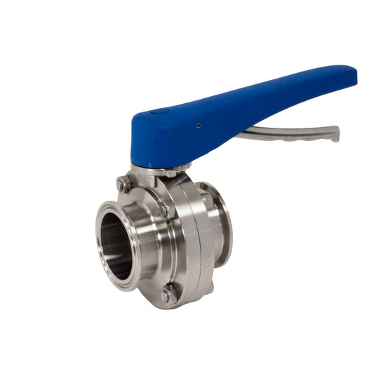 SS 316L Sanitary Butterfly Valve Clamp-End EPDM Trigger Handle