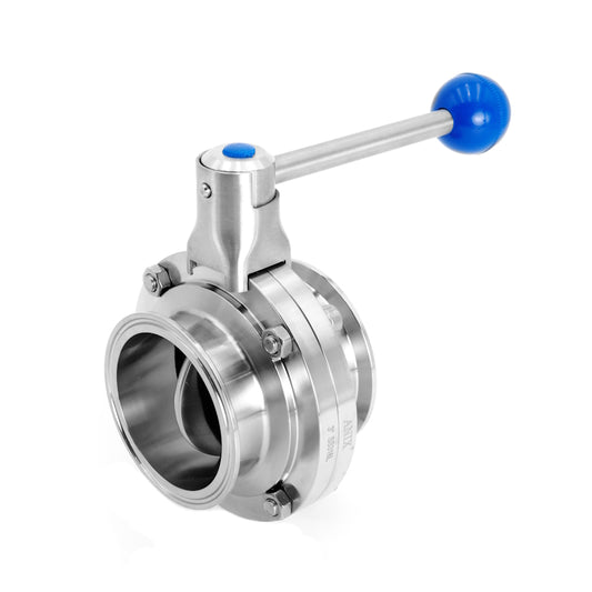 SS 316L Sanitary Butterfly Valve Clamp-End EPDM Pull Handle