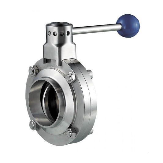 SS 316L Sanitary Butterfly Valve Weld-End EPDM Pull Handle 