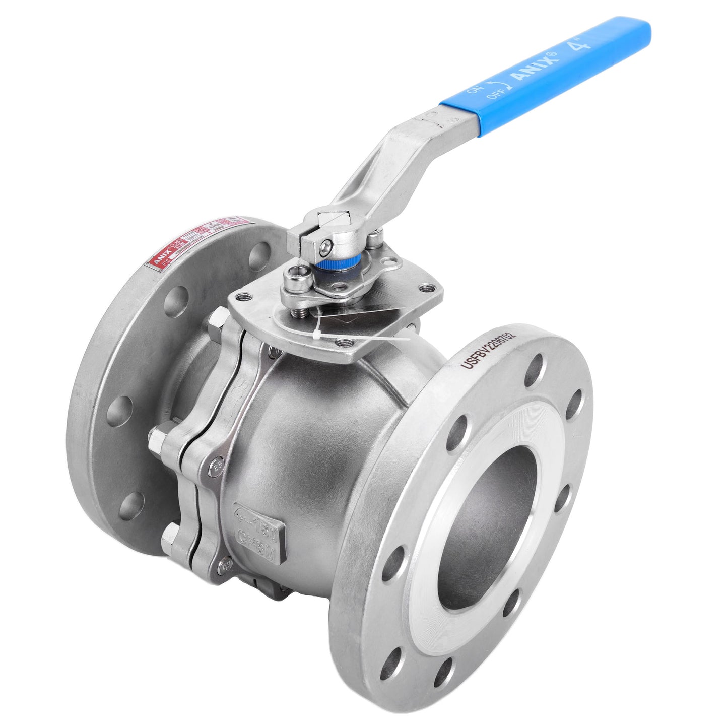 CF8M 2-Piece Full Port Ball Valve ANSI 300 Flanged (Fire Safe)