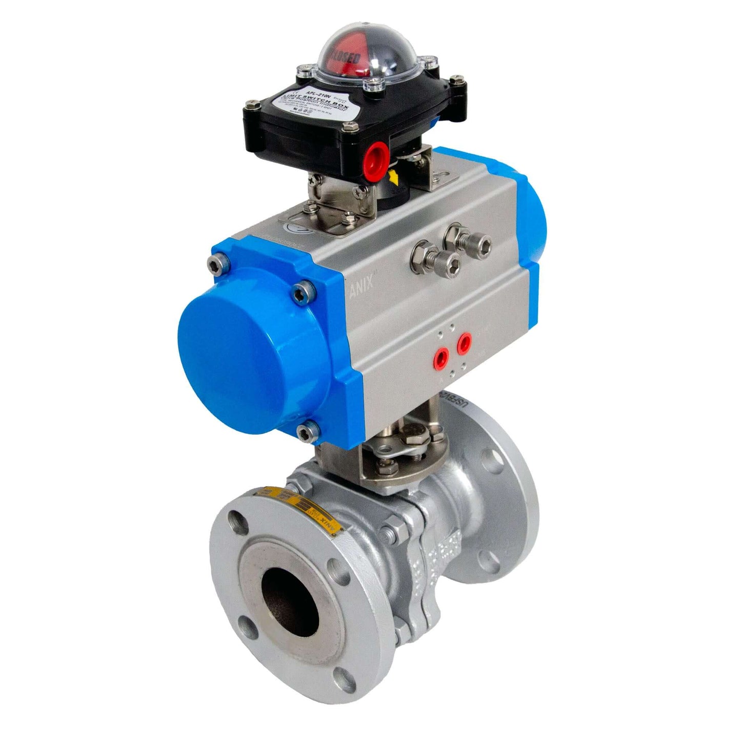 Pneumatic Actuated Ball Valve Carbon Steel A216 Flanged Class 150 - Double Acting or Spring Return