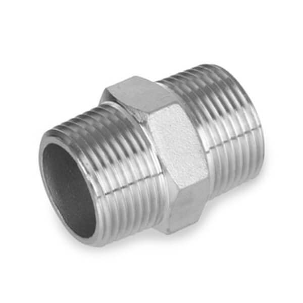 Accesorio de boquilla hexagonal SS304 de 150 lb NPT