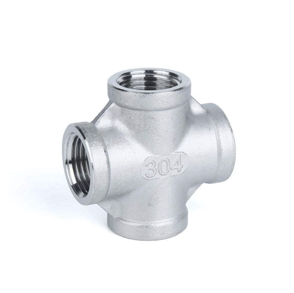 Cruz de acero inoxidable 304 clase 150 roscada FNPT