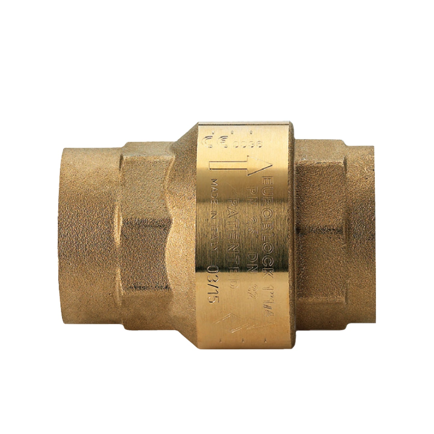 EUROBLOCK 100002 Check Valve - High Flow Rate, FNPT Threaded, Spring Loaded