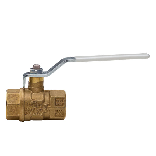 161N LF Lead-Free Brass Ball Valve - Full Port, FNPT Threaded, Compact Style