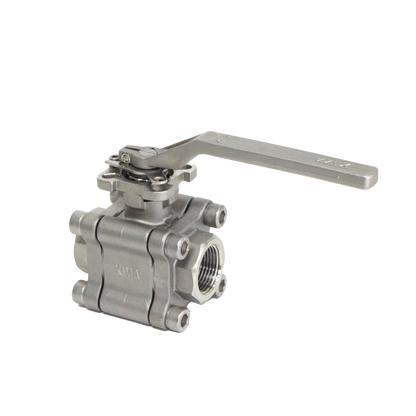 SS316 3-Piece Full Port Ball Valve 2000 PSI Direct Mount