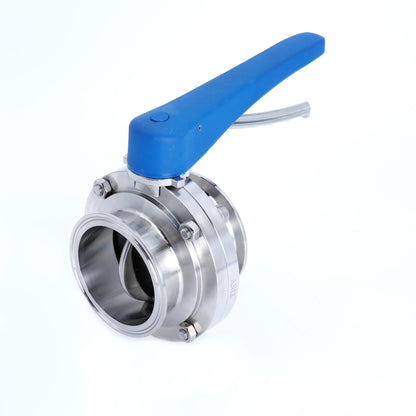 SS 316L Sanitary Butterfly Valve Clamp-End EPDM Trigger Handle