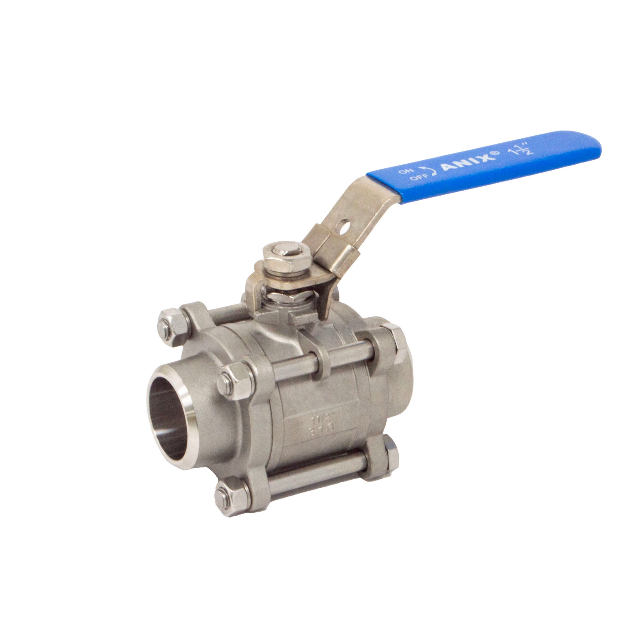 Ss316 Butt Weld 3 Piece Full Port 1000 Ball Valve Eon Supply Inc