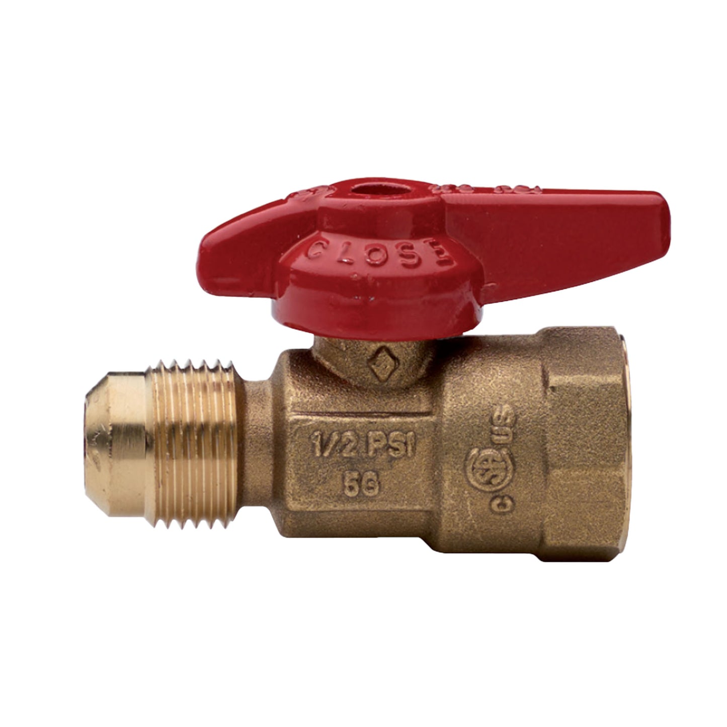 GAS-COCK 9281 FIP-FLARE Gas Ball Valve, Unibody Design, FIP x FLARE Threaded