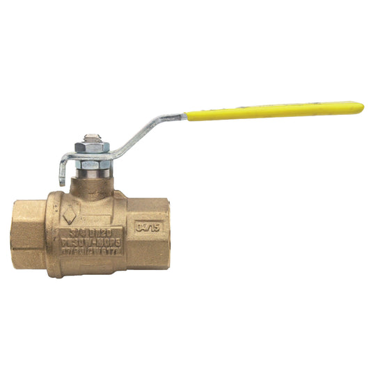 EURO-SFER 171N Brass Ball Valve - Full Port, FNPT Threaded, Commercial Style