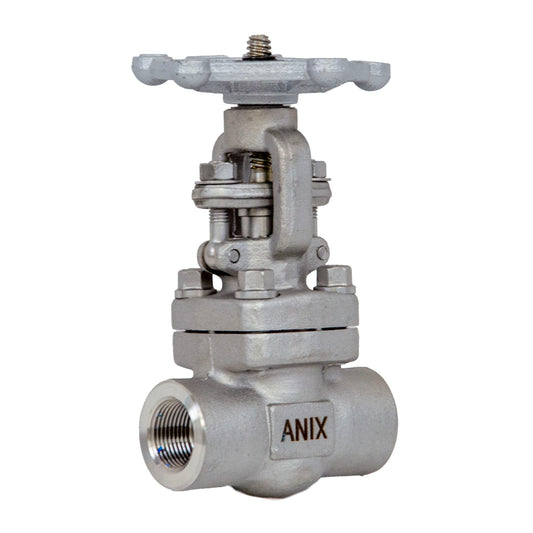 Forged SS316 Stainless Steel Gate Valve – Class 800, Rising Stem OS&Y, Bolted Bonnet, NPT Threaded