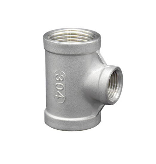 Stainless Steel 304 #150 3-Way Reducing Tee Fitting NPT