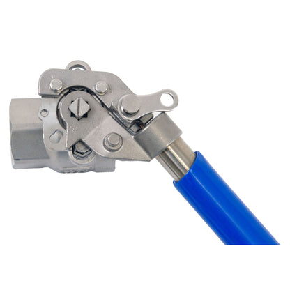 Válvula de bola con manija de seguridad SS316, extremo roscado FNPT, 1000 WOG, acero inoxidable
