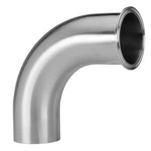 90° Clamp x Weld Elbow Stainless Steel Sanitary Fittings